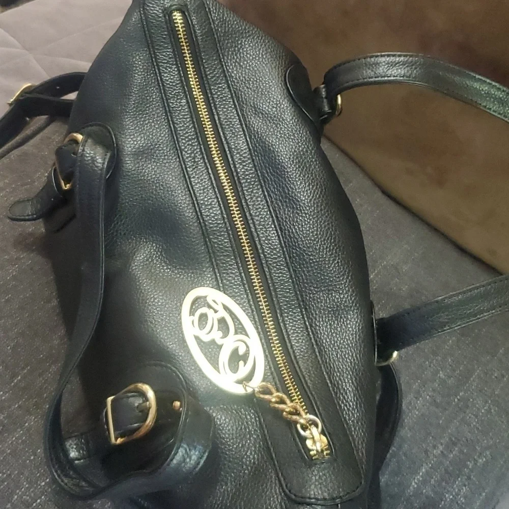 Authentic Black Genuine Leather Onna Ehrlich Bag